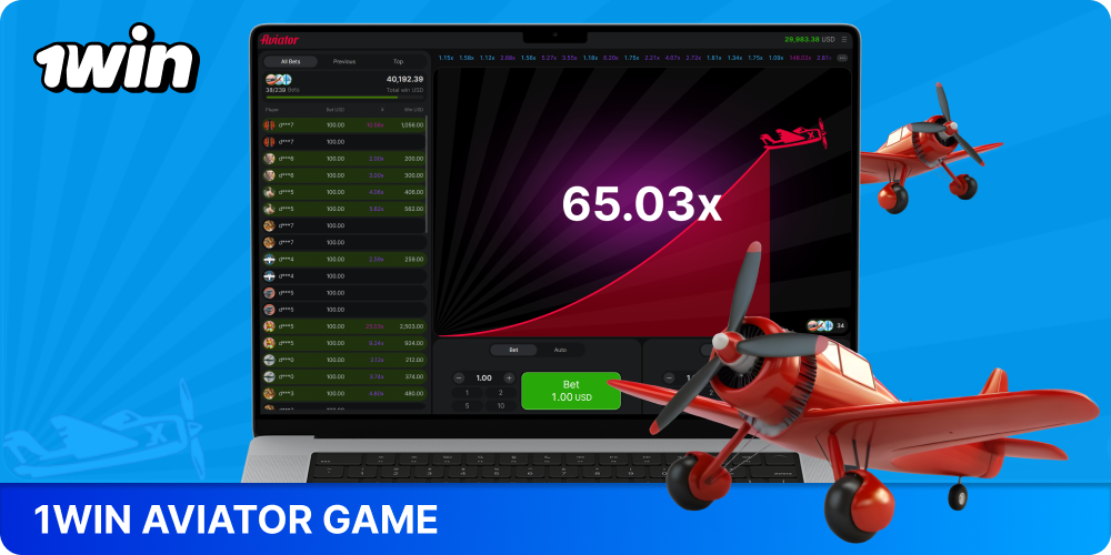 Aviator 1win offers fast-paced crash gameplay with high multipliers