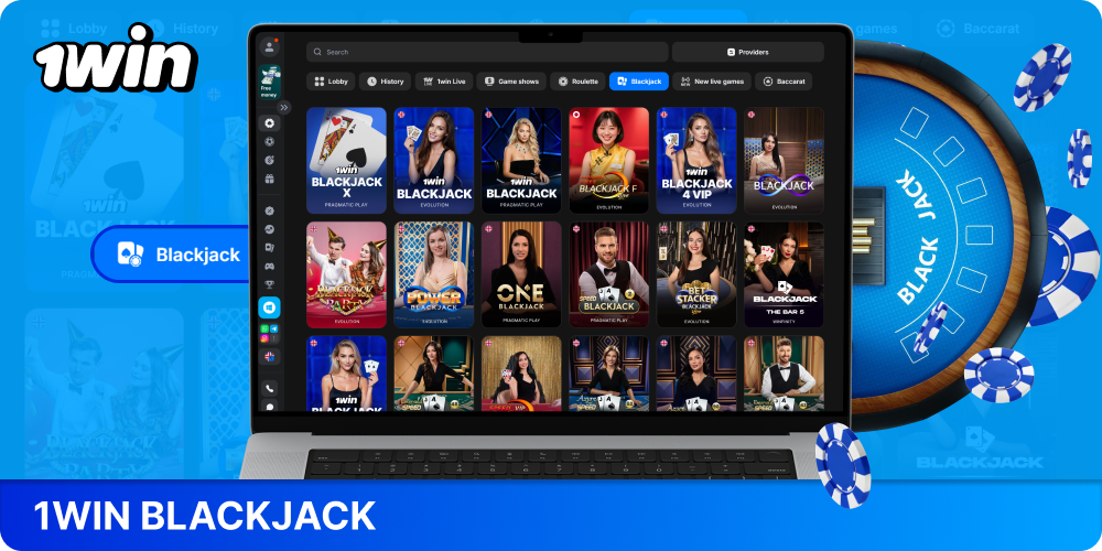 Blackjack at 1win offers a variety of formats, betting limits, live dealers