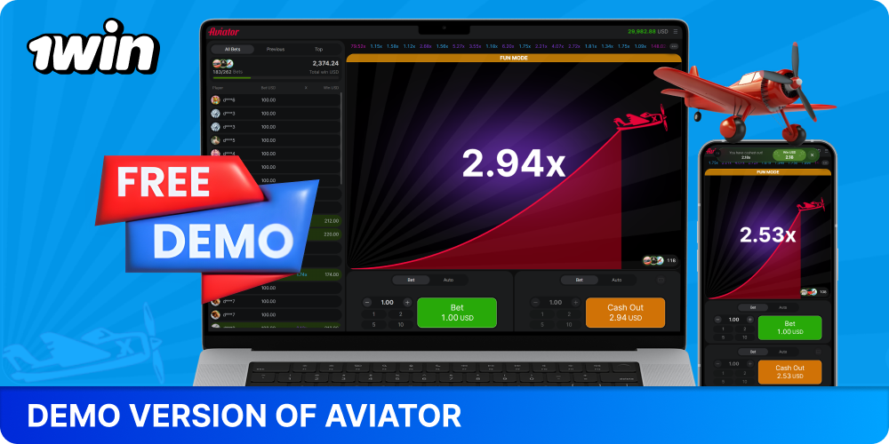 The 1win Aviator demo lets you practice for free with the full game mechanics, risk-free