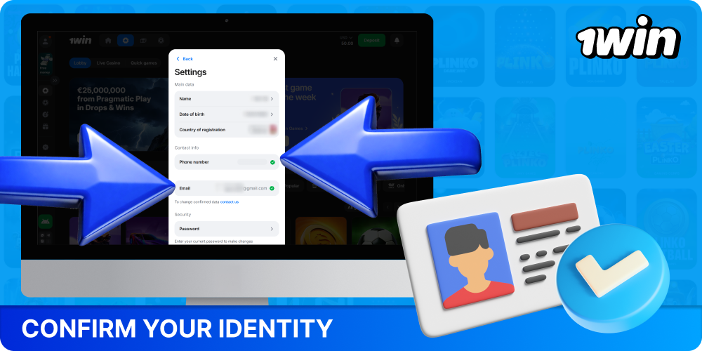 Verify your identity to start playing Plinko