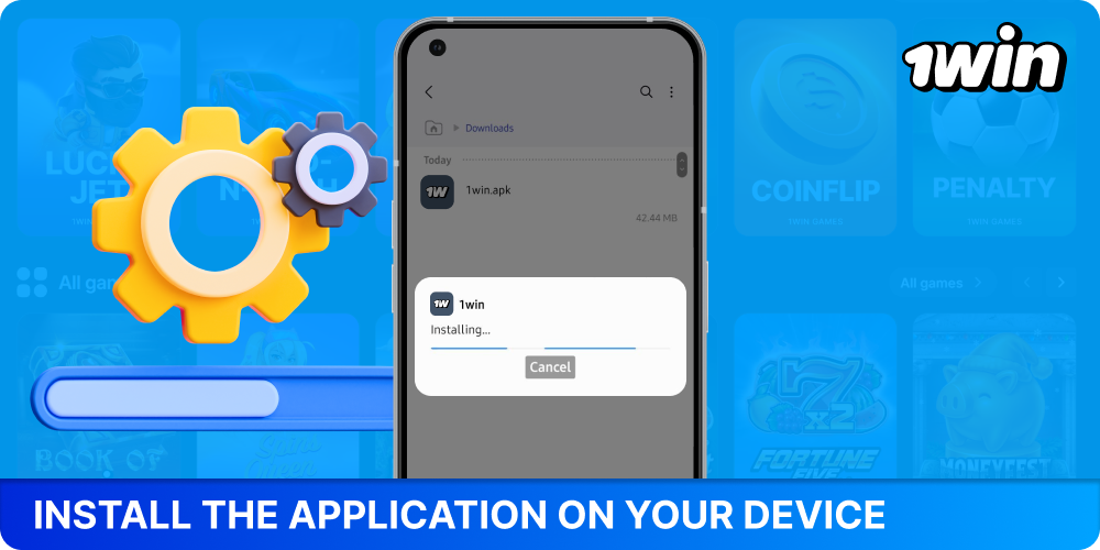 Install the 1win app on your smartphone