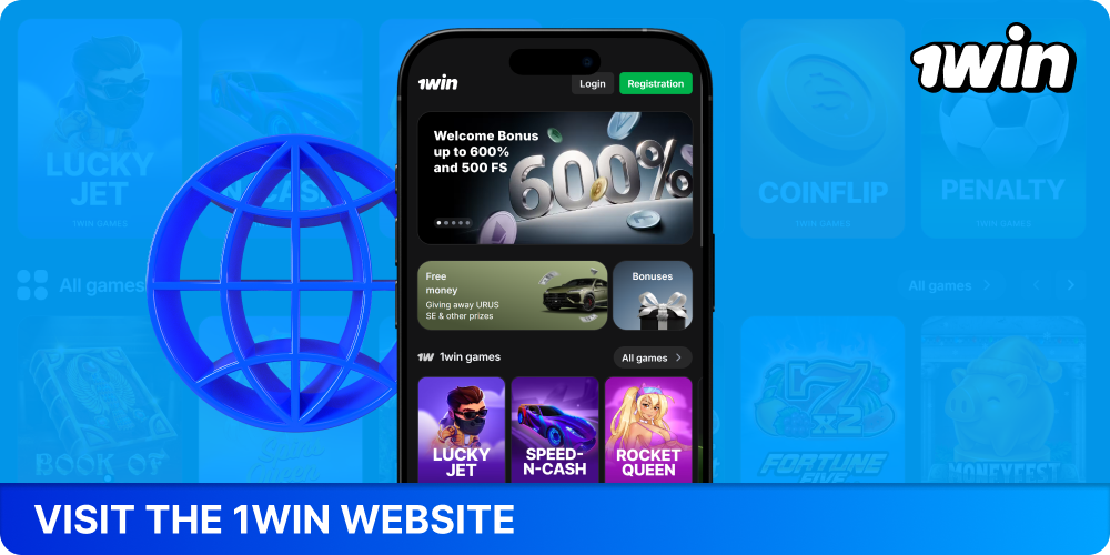 Visit the 1win website to start playing at 1win Casino from your smartphone