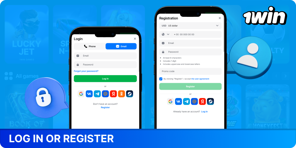 Log in or sign up to use the mobile version of 1win